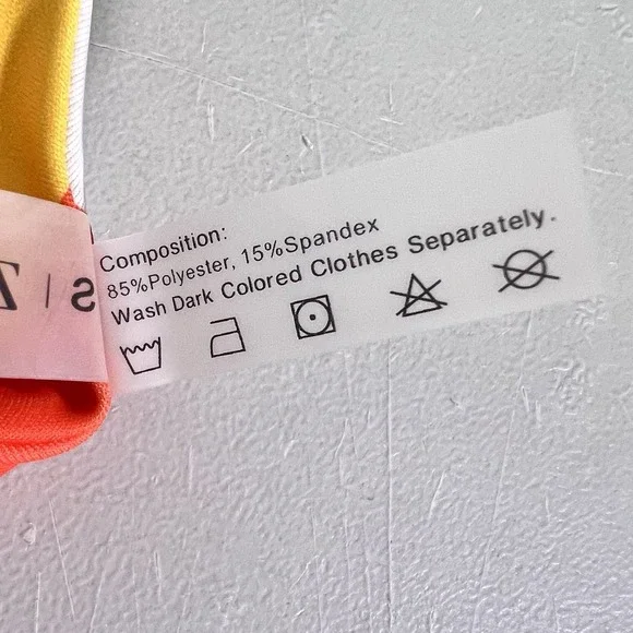 Zaful Women's 2 Piece Striped Top Bikini Set High Low Bottom Size S Beachy NWT - Picture 11 of 13